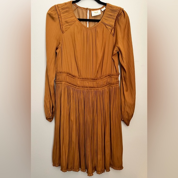 Maeve Gold Ling sleeve Dress‎ Small - Picture 4 of 8